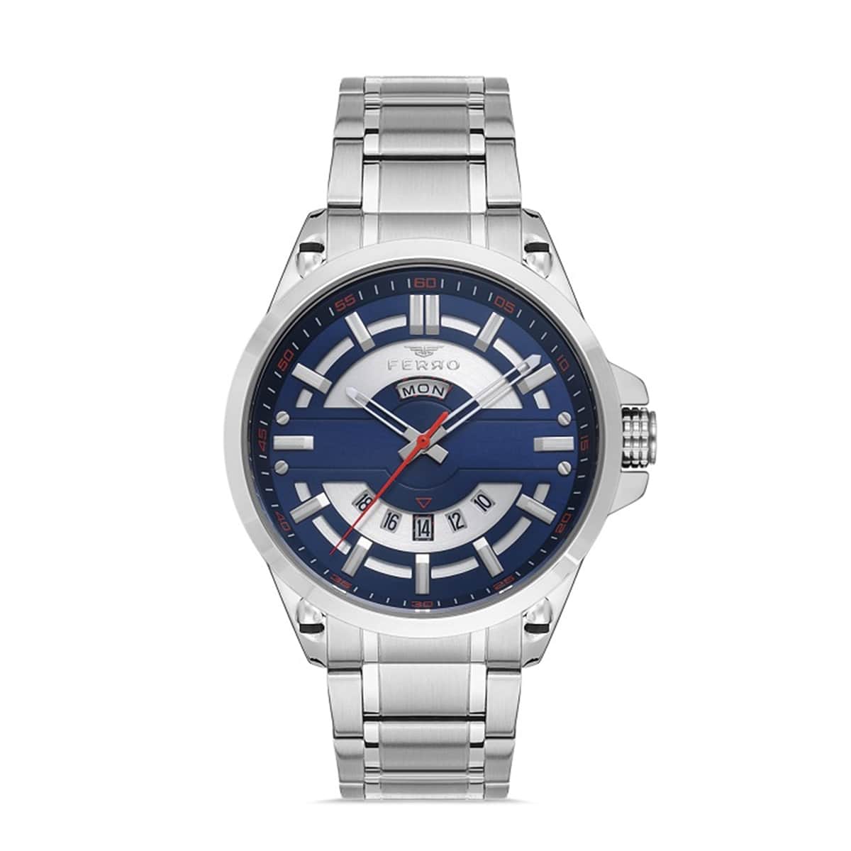 MONTRE FERRO HOMME M.FONCTION ACIER